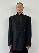 Gianni Versace Medusa Button Wool Double Breasted Blazer - L/XL - SYLK