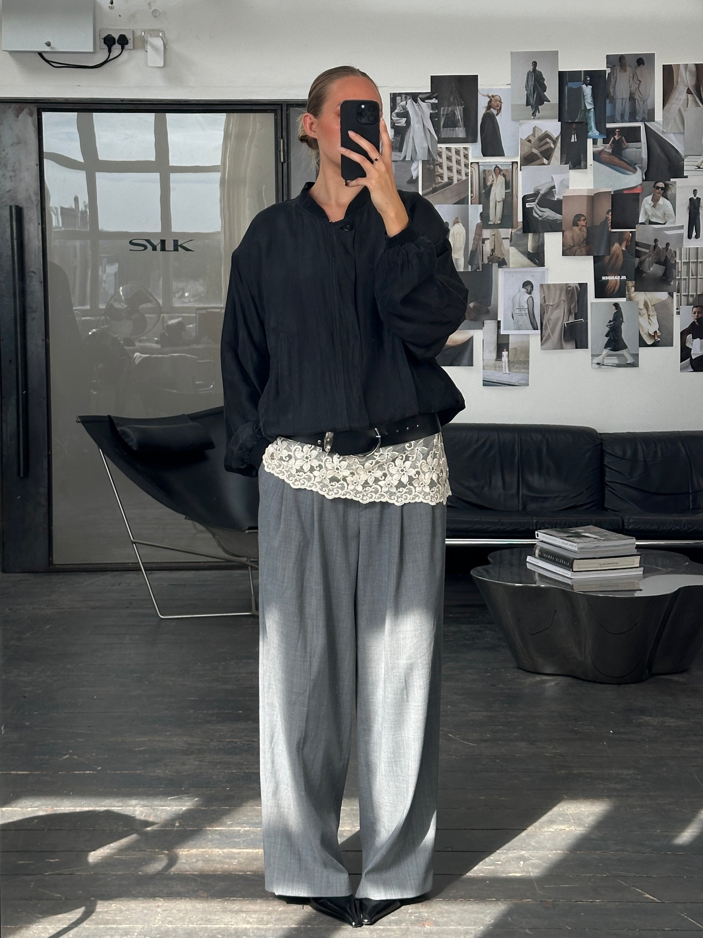 Vintage 1990s Lace Sheer Mini Slip Dress - XS/S - SYLK