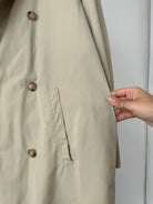 Christian Dior Paris Cotton Double Breasted Belted Trench Coat - 40R/XL - SYLK
