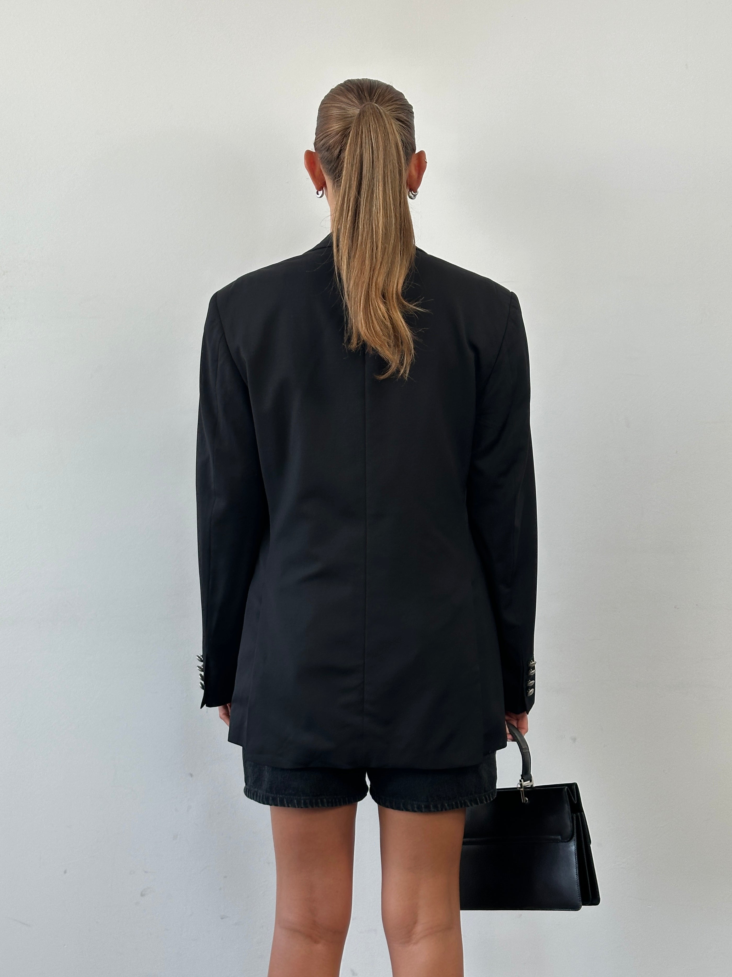 Yves Saint Laurent 1990s Pure Wool Bespoke Button Blazer - 36R/M - SYLK