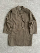 Marella Pure Wool Double Breasted Trench Coat - L/XL - SYLK