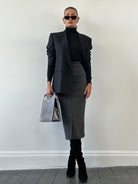 Vintage Wool Moahir Double Breasted Blazer - 40R - SYLK