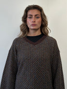 Missoni V Neck Wool Knitted Jumper - L - SYLK