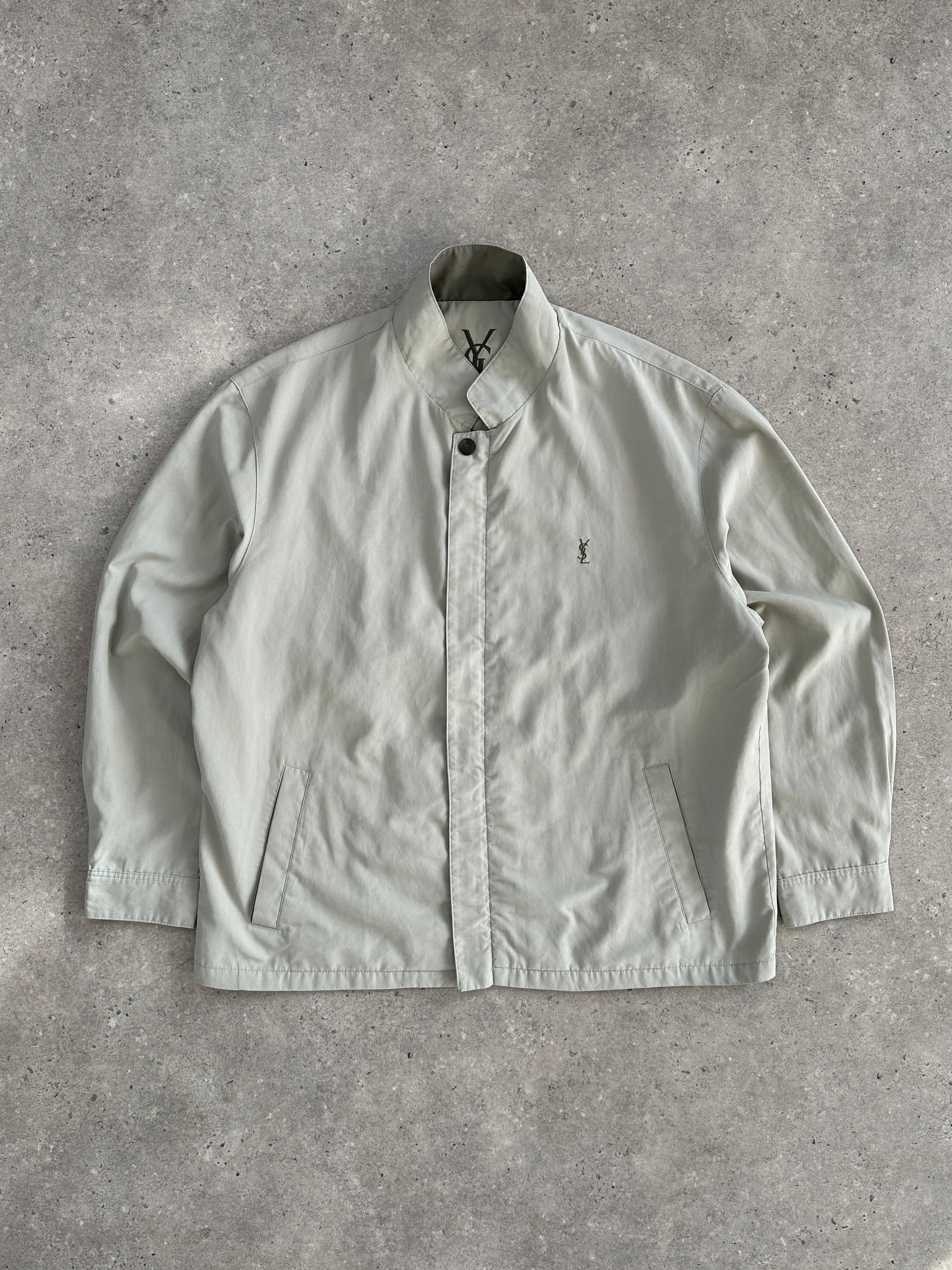 Yves Saint Laurent Logo Bomber Jacket - L - SYLK