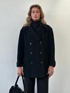 Christian Dior 80-90s Pure Wool Double Breasted Coat - M - SYLK