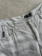 Armani Jeans Pure Linen Flared Trousers - W33 - SYLK