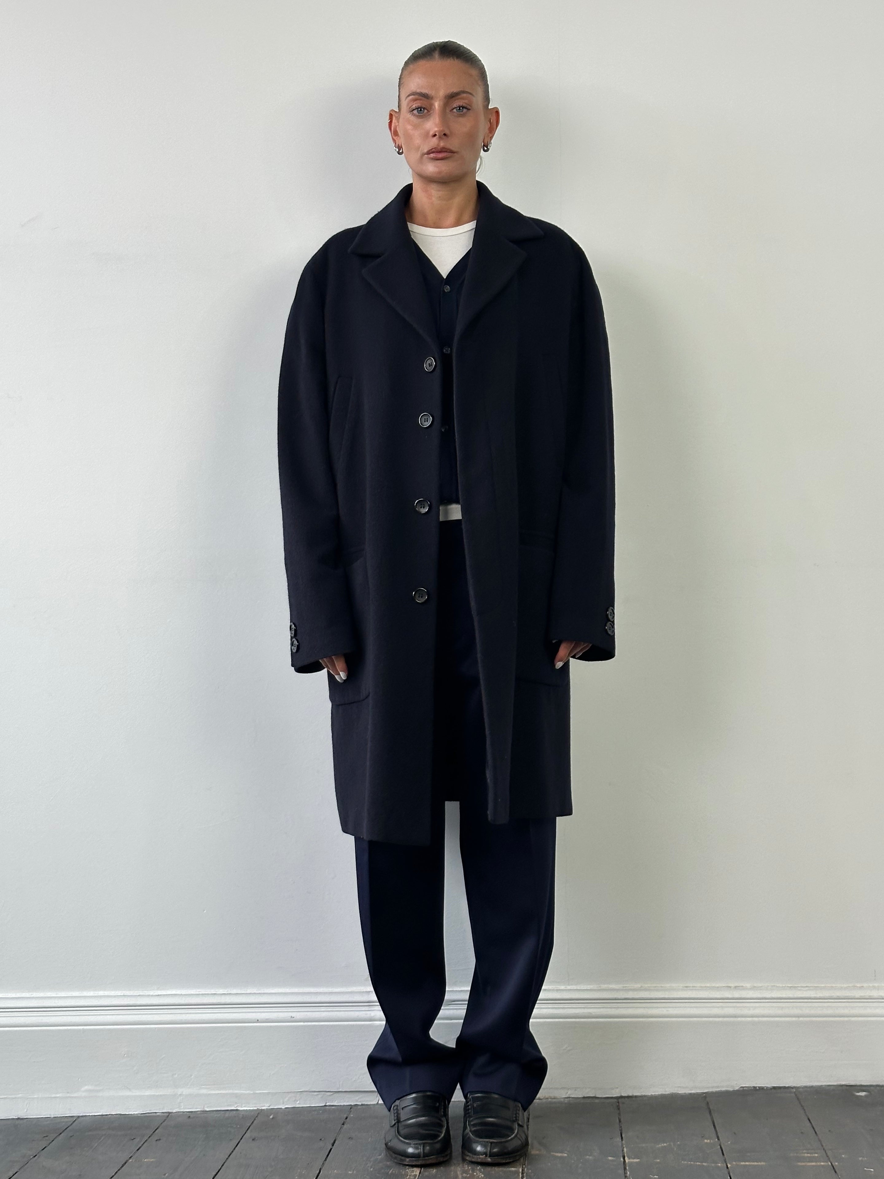 Vintage Wool Single Breasted Coat - XL/XXL - SYLK