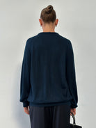 Christian Dior V Neck Logo Knitted Jumper - L - SYLK