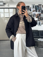 Burberry London 2000s Quilted Nylon Single Breasted Coat - L - SYLK