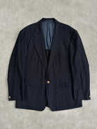 Gianni Versace Bespoke Button Pure Wool Single Button Blazer - 48R/XXL - SYLK
