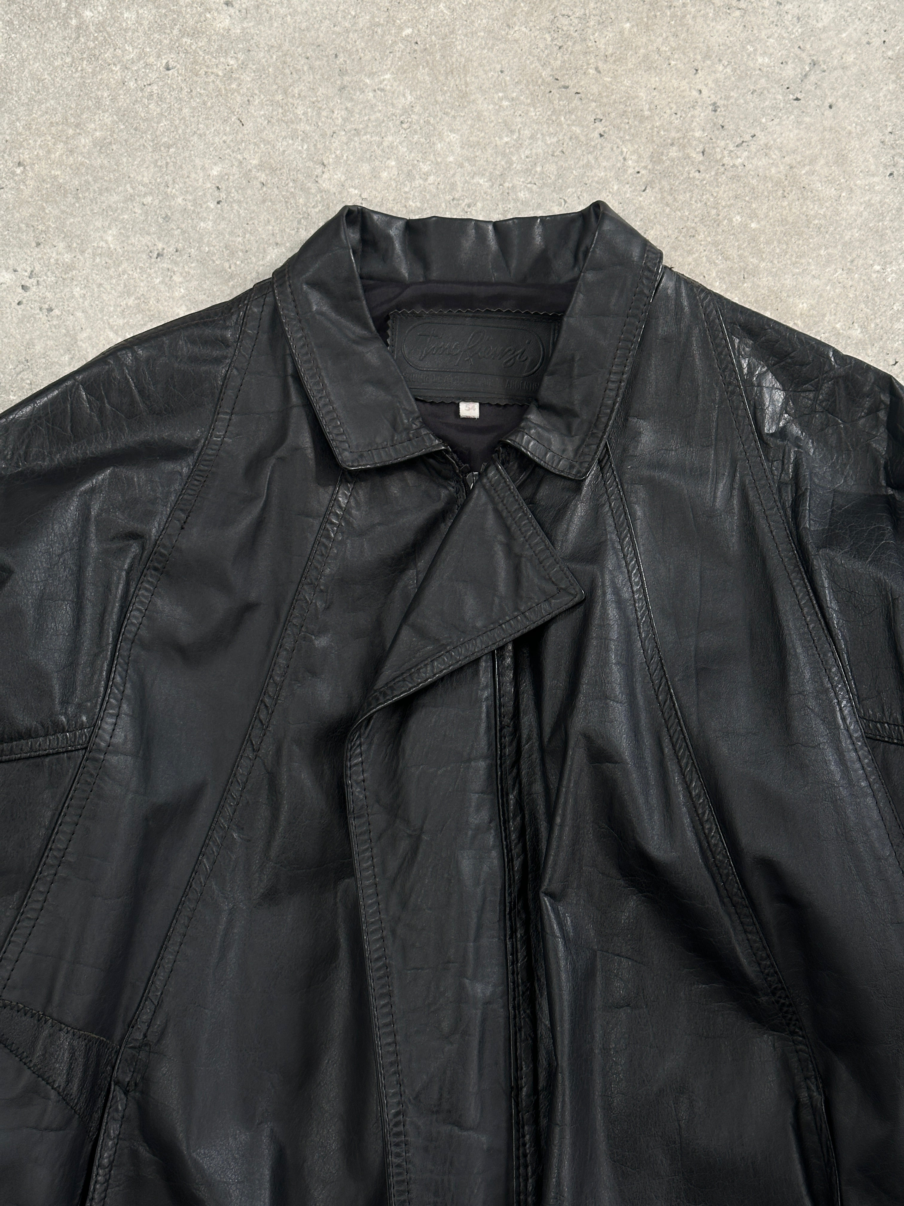 Vintage Leather Blouson Bomber Jacket - XL - SYLK