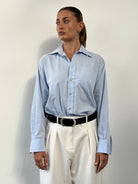 Yves Saint Laurent 00s Cotton Logo Shirt - M - SYLK