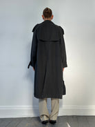 Yves Saint Laurent Cotton Double Breasted Belted Coat - XL - SYLK