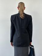 Vintage Wool Moahir Double Breasted Blazer - 40R - SYLK