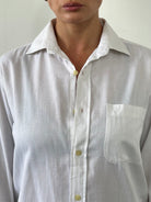 Yves Saint Laurent 90s Cotton Logo Shirt - M - SYLK