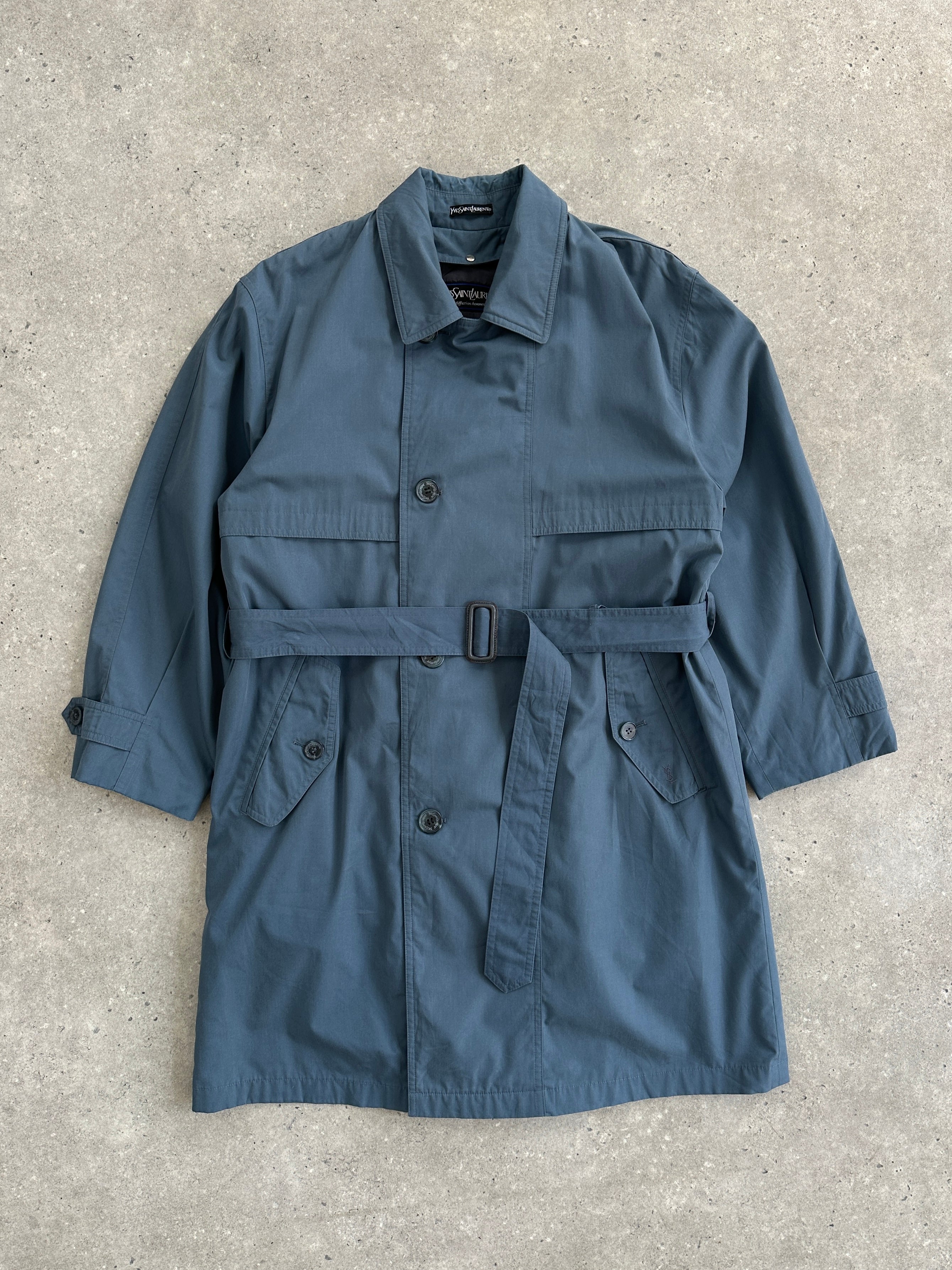 Yves Saint Laurent 80s Belted Trench Coat - L - SYLK