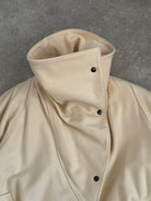 Vintage Asymmetric Wool Funnel Neck Bomber Jacket - M/L - SYLK