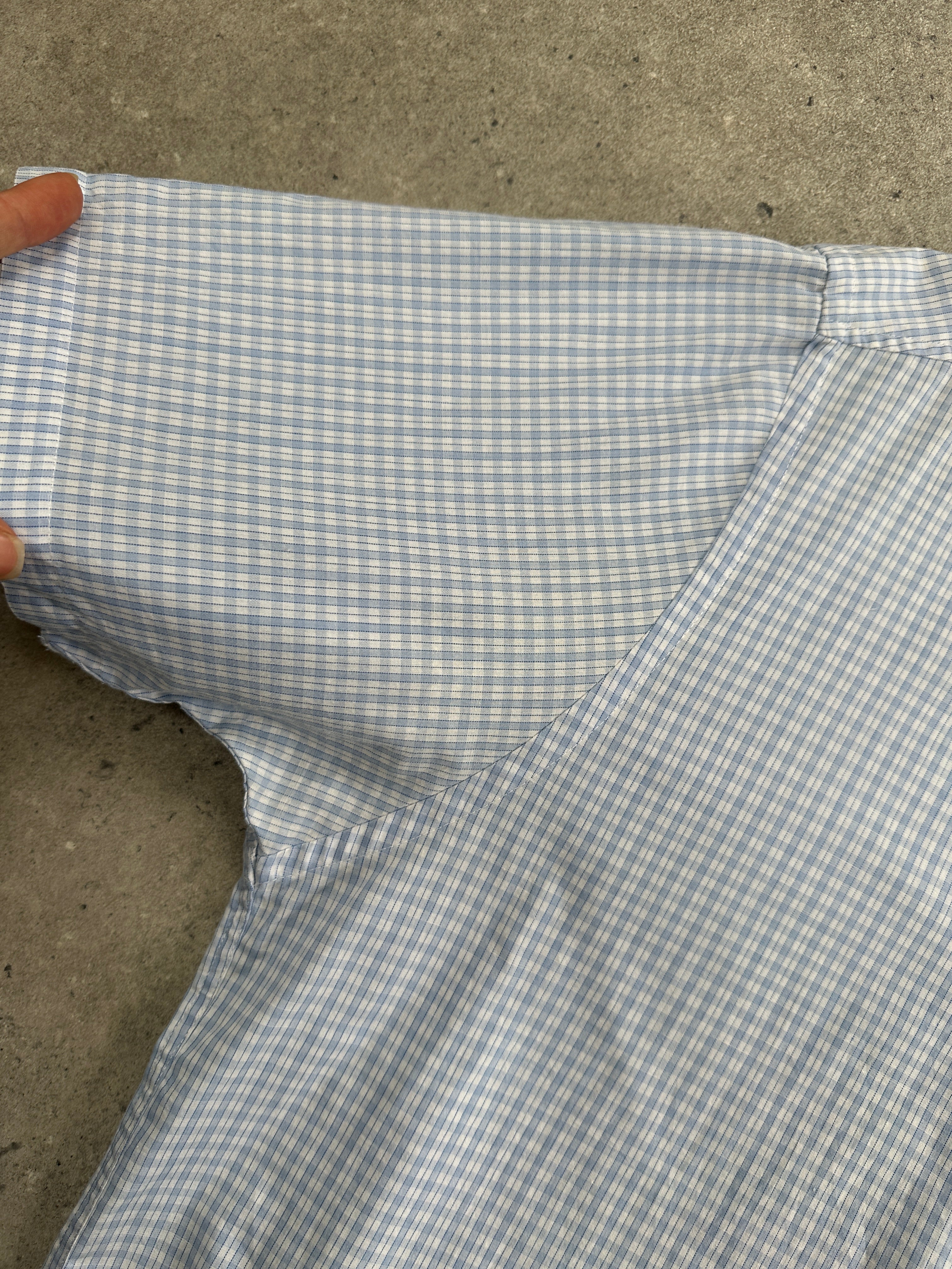 Yves Saint Laurent 00s Check Logo Cotton Shirt - M/L - SYLK