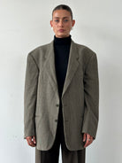 Giorgio Armani Pure Wool Check Blazer - XL - SYLK