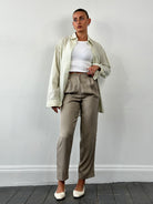 Mani by Armani Pure Silk High Waisted Trousers - W26 - SYLK
