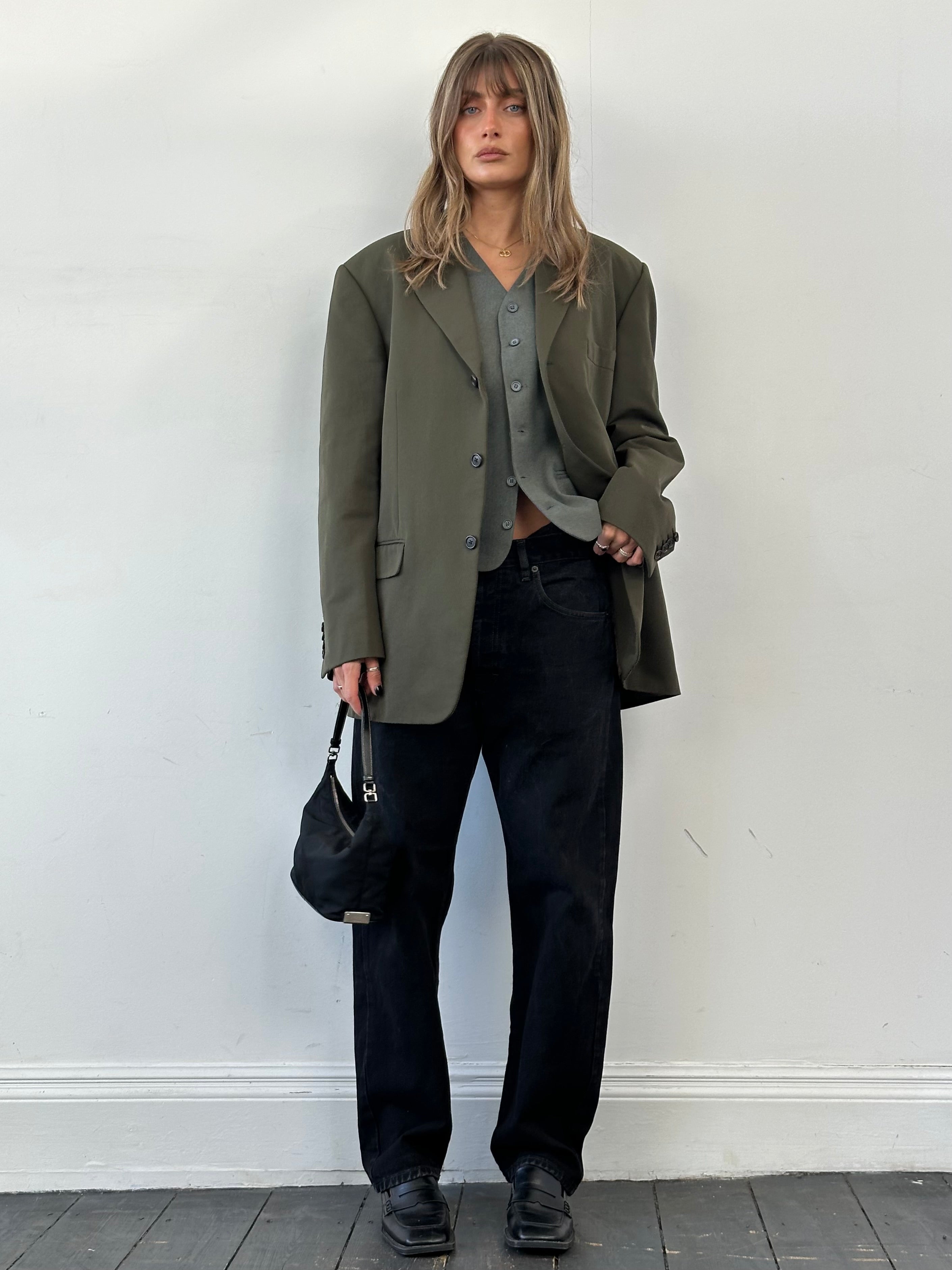 Prada Nylon Single Breasted Blazer - 44R/XL - SYLK