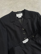 Jaeger 90s Pure Wool Two Piece Skirt Suit - M/W26 - SYLK