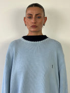 Yves Saint Laurent Pure Cotton Knitted Logo Jumper - XL/XXL - SYLK