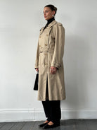Aquascutum Cotton Double Breasted Belted Trench Coat - XL - SYLK