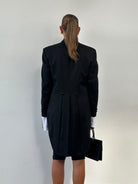 Christian Dior Monsieur 80s Double Breasted Tuxedo Tailcoat Blazer - M - SYLK