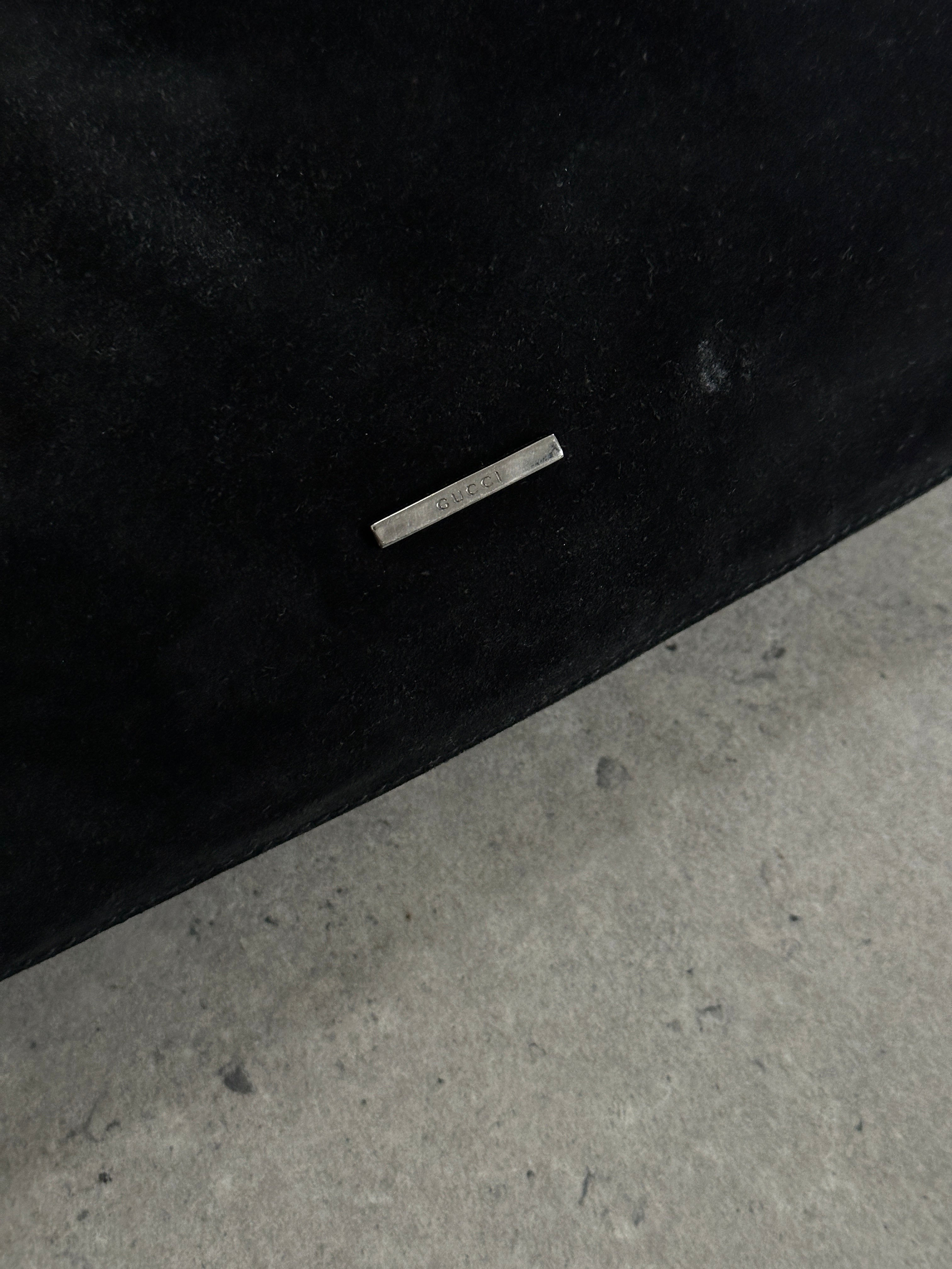 Gucci 1990s Tom Ford Suede Leather Hobo Shoulder Bag - SYLK