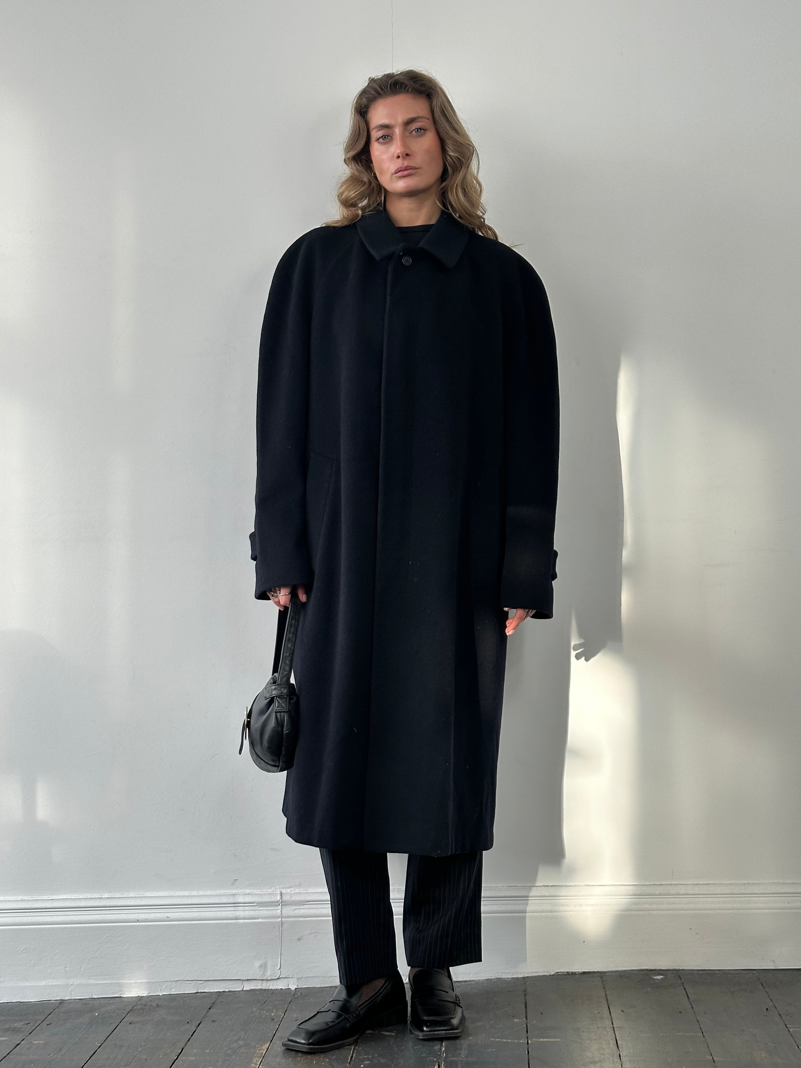 Valentino Virgin Wool Cashmere Single Breasted Coat - XL/XXL - SYLK