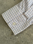 Yves Saint Laurent 00s Mini Check Pure Cotton Logo Shirt - M - SYLK