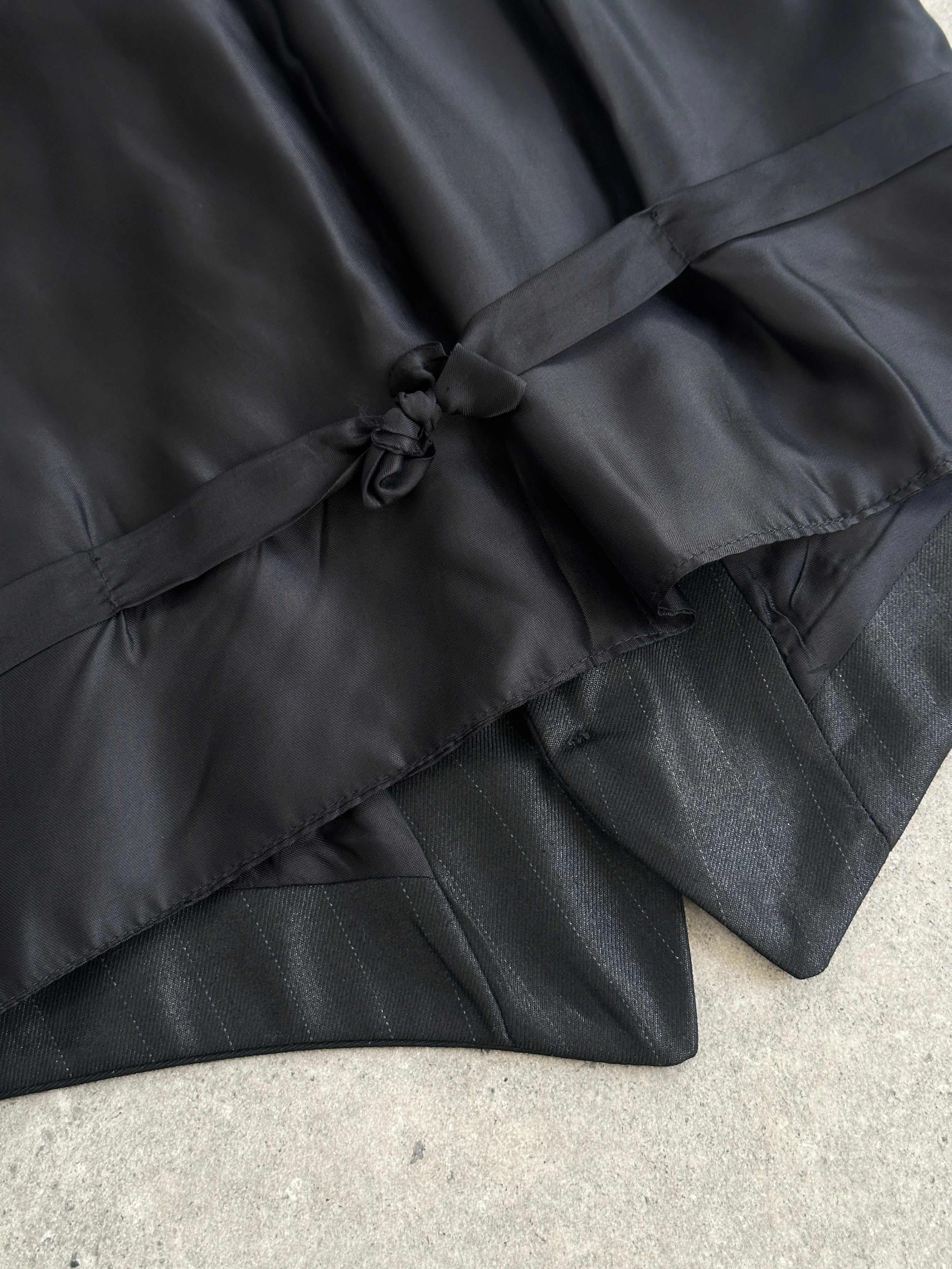 Vintage Tuxedo Stripe Tailored Waistcoat - 36R/M - SYLK