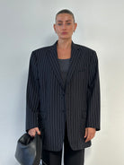 Versace Collction Stripe Pure Wool Single Breasted Blazer - 48R/XL - SYLK