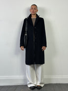 Max Mara Studio Pure Virgin Wool Single Breasted Coat - M/L - SYLK
