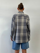 Armani Jeans Check Flannel Pure Cotton Logo Shirt - L/XL - SYLK