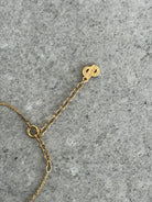 Christian Dior 1990s 16” Gold Plated CD Logo Pendant Necklace - SYLK