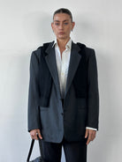 Yves Saint Laurent 70s Wool Single Breasted Blazer - 44R/XL - SYLK