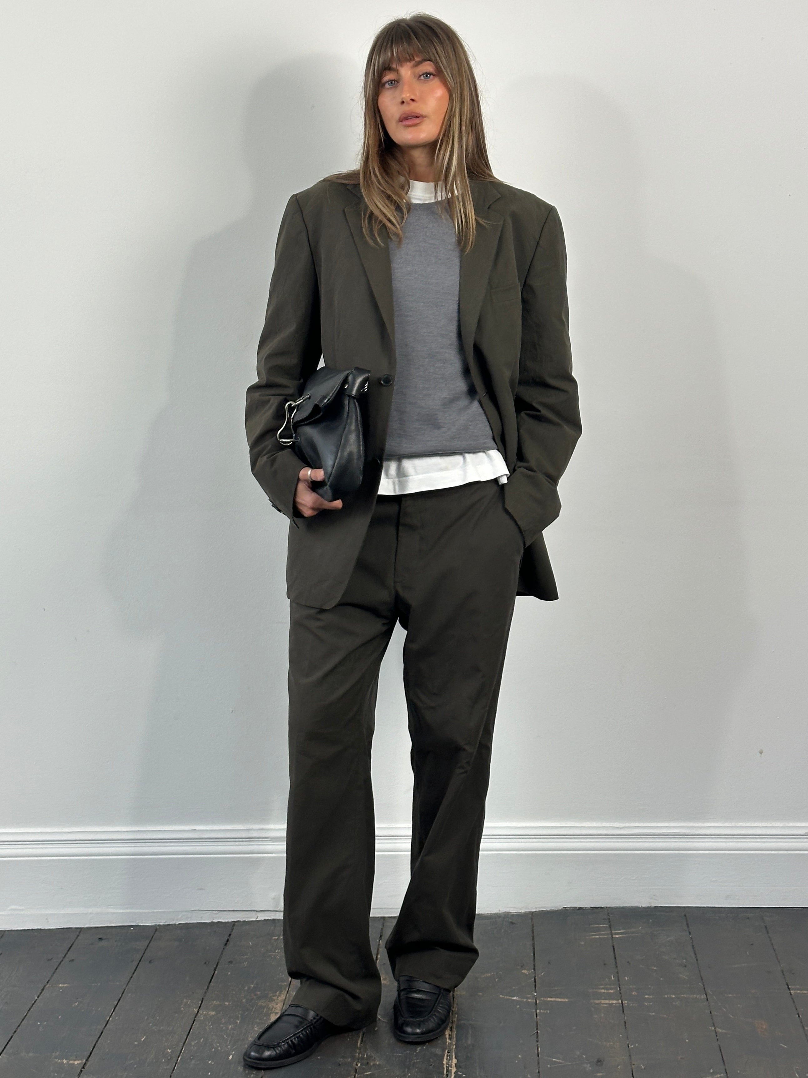 Vintage 1990s Cotton Stripe Single Breasted Suit - 42R/W34 - SYLK