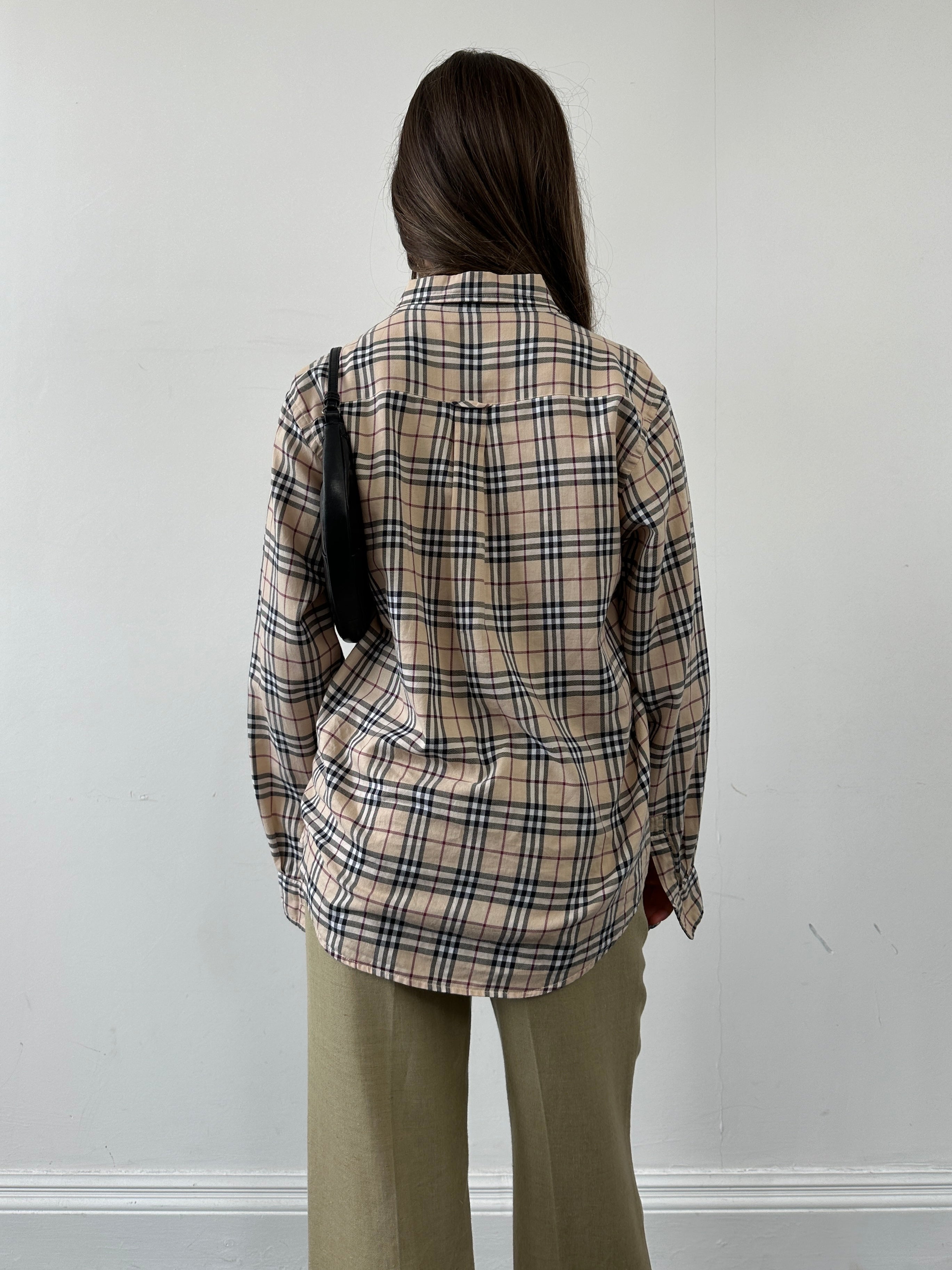 Burberry Nova Check Cotton Shirt - XS/S - SYLK