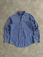 Ralph Lauren Stripe Pure Cotton Logo Shirt - L/XL - SYLK