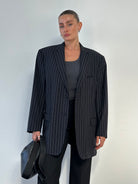 Versace Collction Stripe Pure Wool Single Breasted Blazer - 48R/XL - SYLK