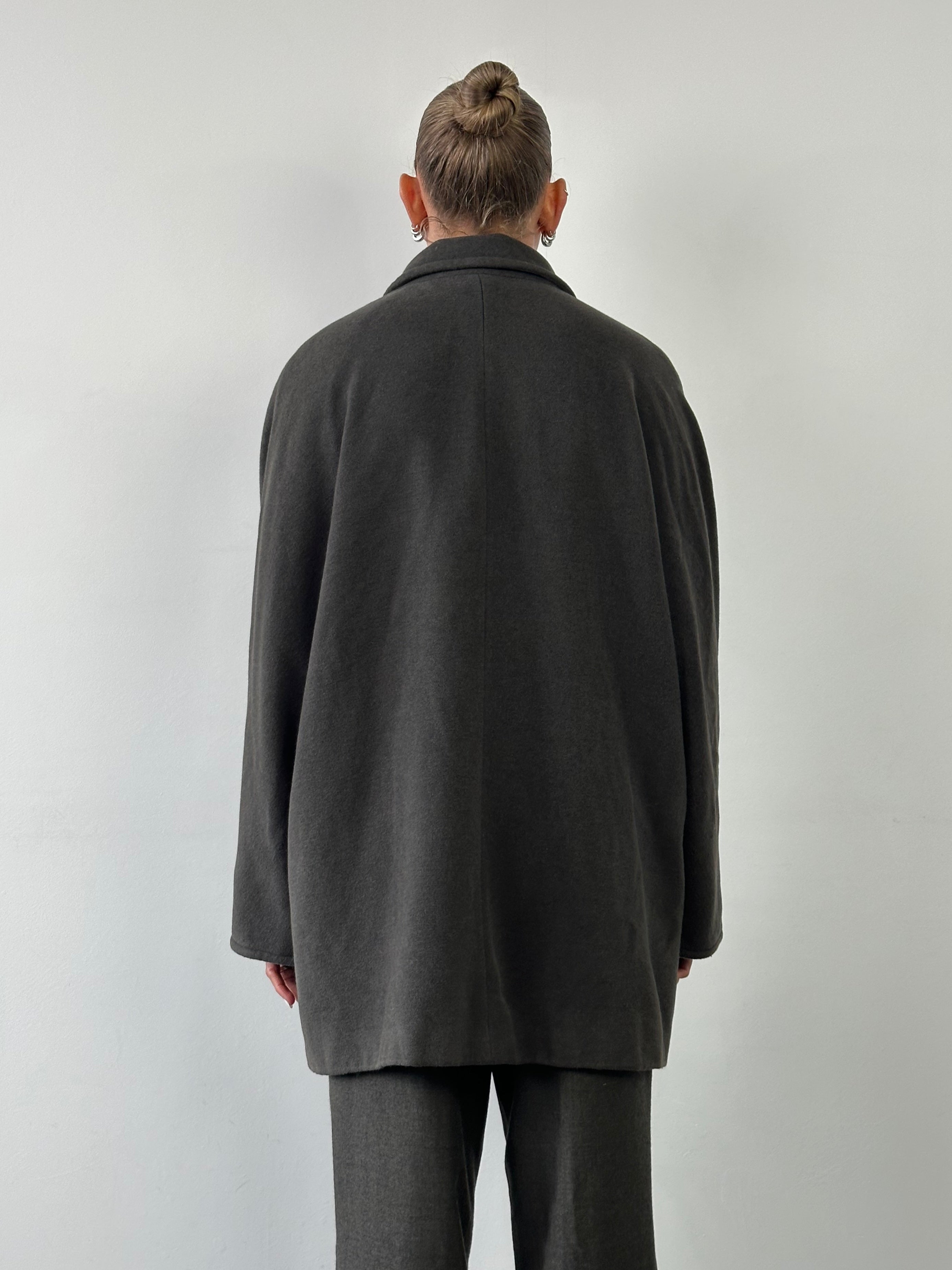 Marella Virgin Wool Double Breasted Coat - L/XL - SYLK