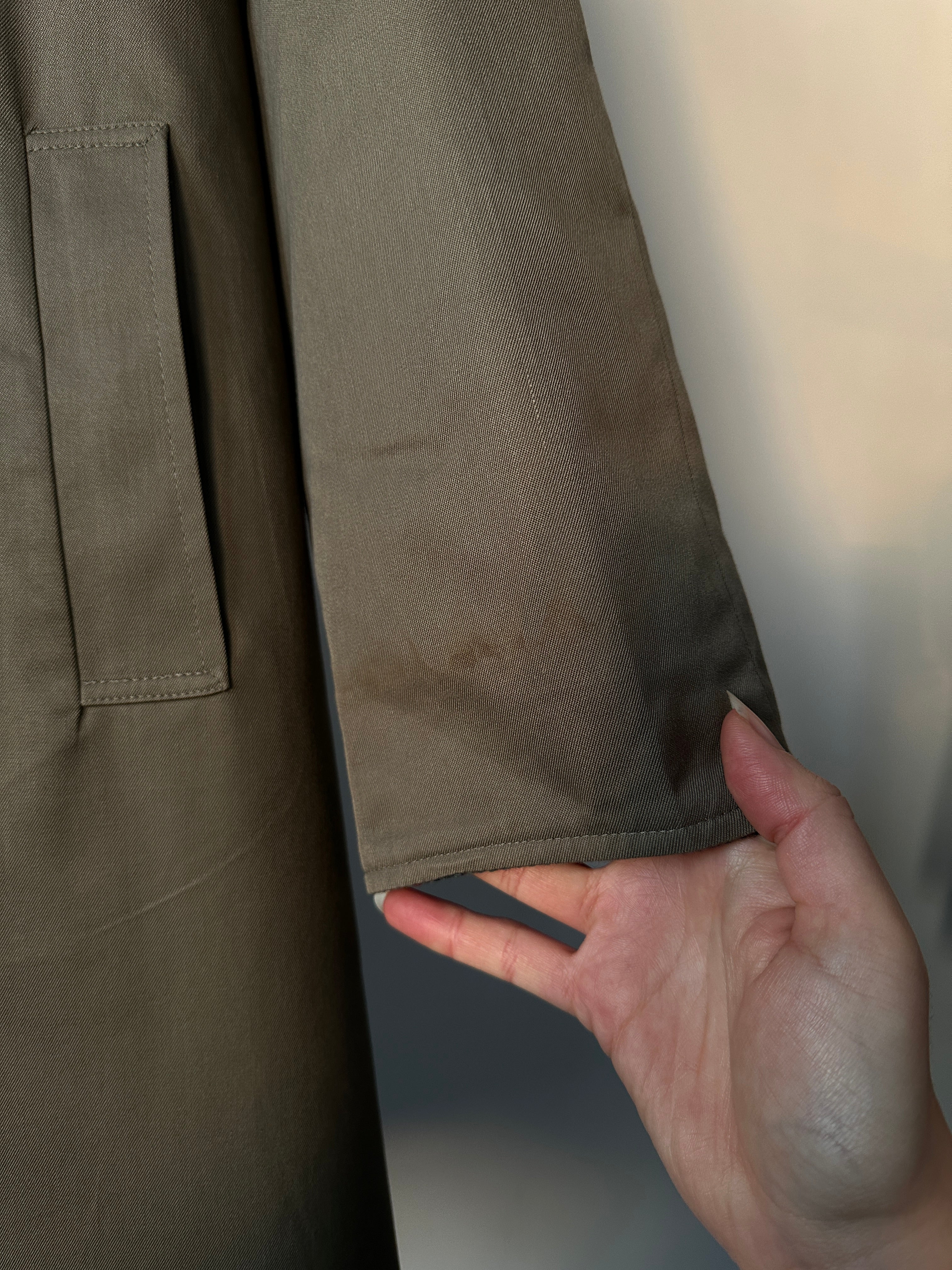 British Vintage Reversible Wool Trench Coat - S - SYLK