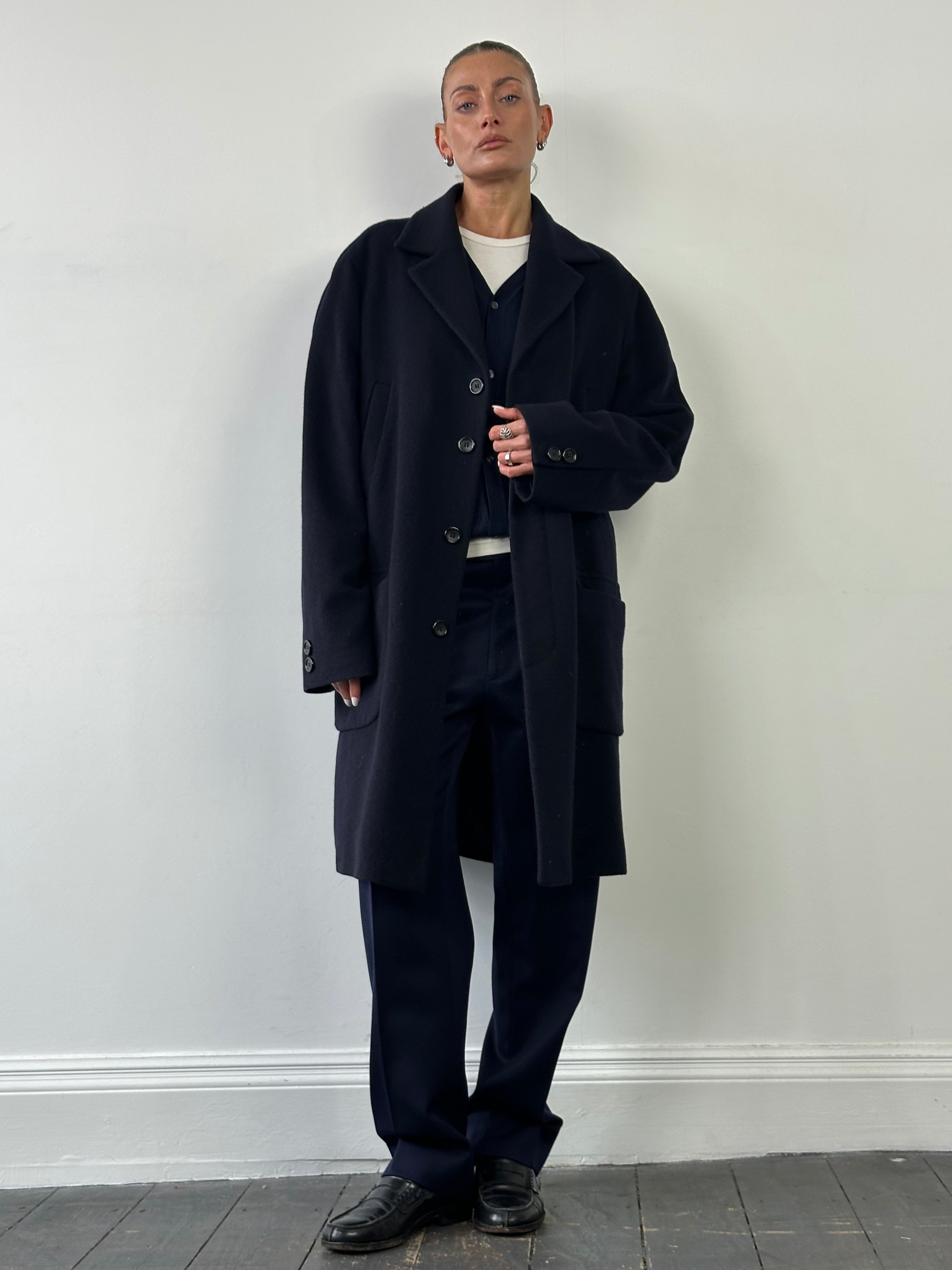 Vintage Wool Single Breasted Coat - XL/XXL - SYLK