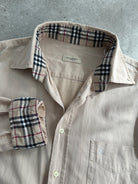 Burberry London Pure Cotton Logo Shirt - M/L - SYLK
