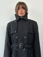 Dolce & Gabbana Wool Double Breasted Belted Coat - L - SYLK