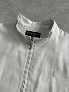 Yves Saint Laurent Pure Cotton Double Zip Logo Bomber Jacket - XL - SYLK