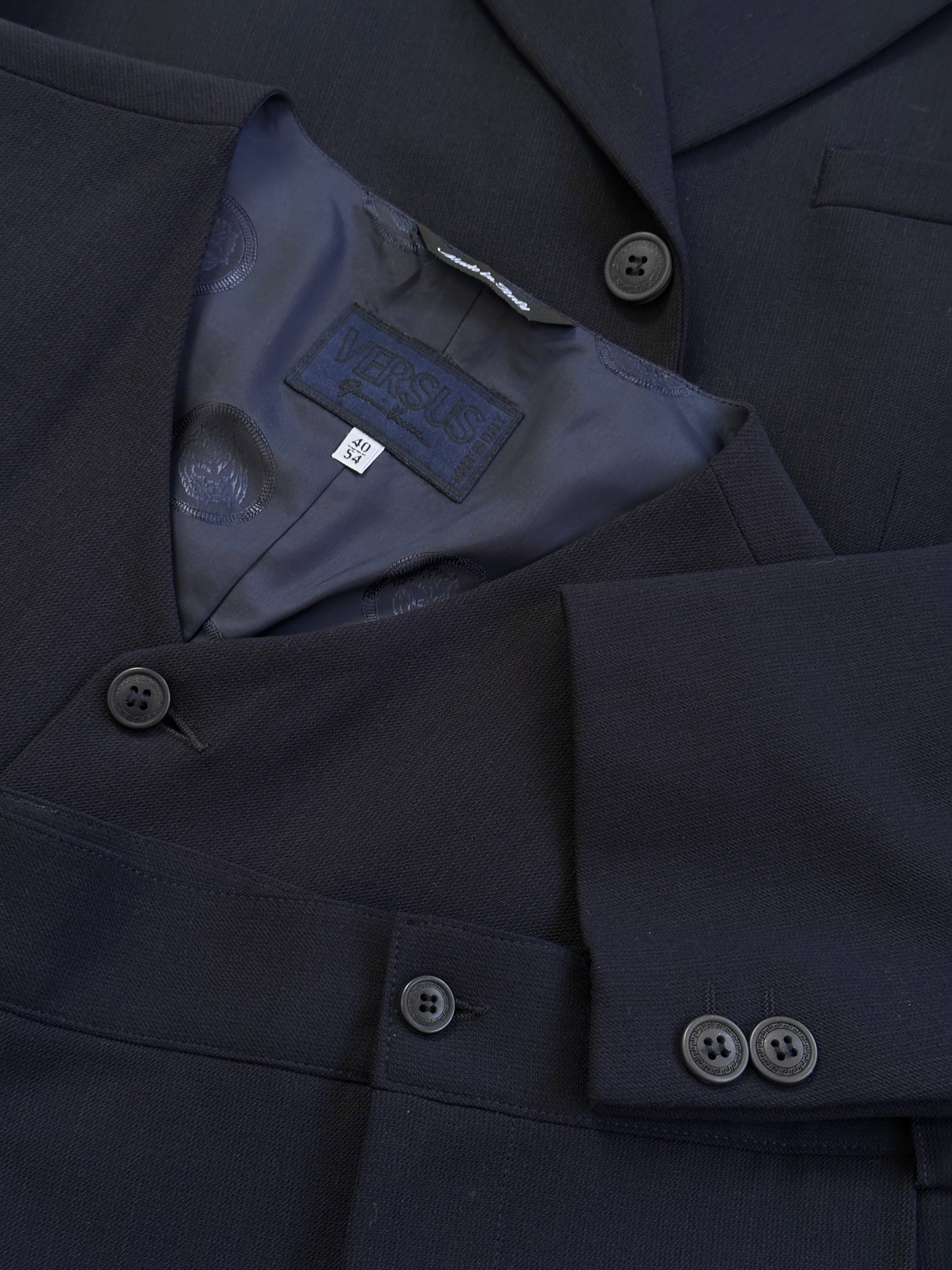 Gianni Versace Versus 1990s Three Piece Suit - 48R/W32 - SYLK