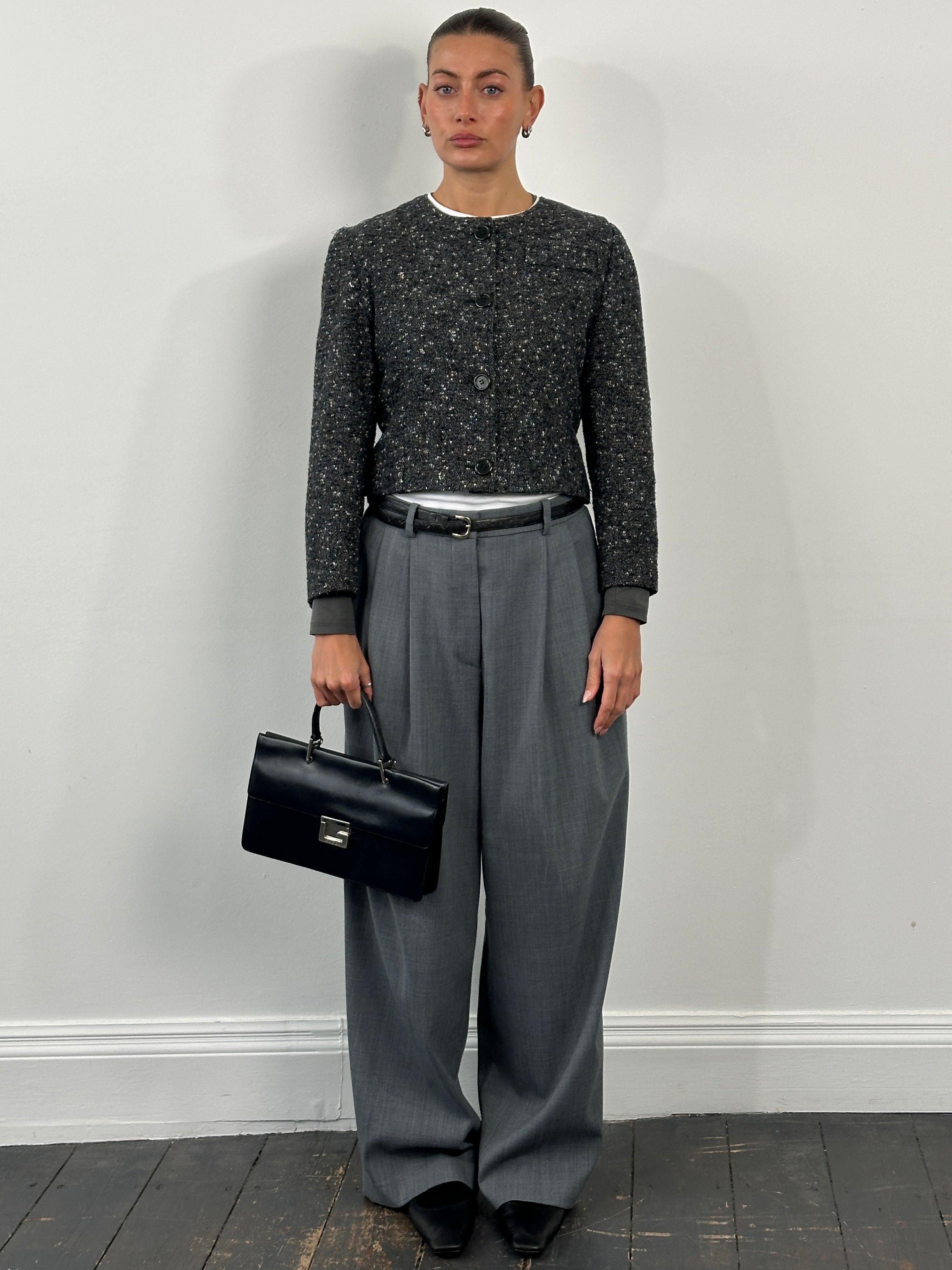 Italian Vintage 1990s Pure Wool Tailored Jacket - M - SYLK